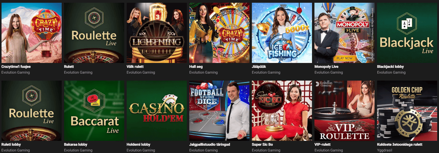 GGBET Live-kasiino